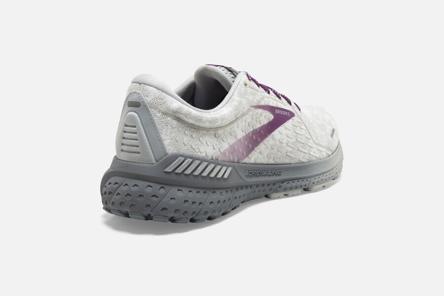 Brooks Adrenaline Gts 21 Road Löparskor Dam - Vita/Lila - 2915-YXOAQ